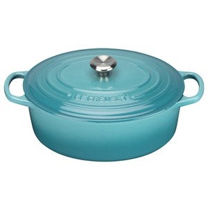 Le Creuset Signature Cast Iron Oval Casserole Dish - 27cm - Teal