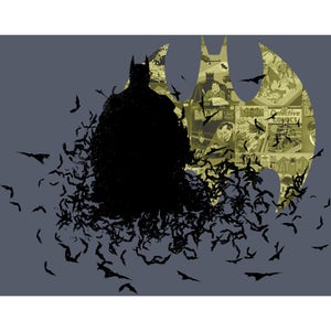 Caped Crusader Batman Comic Book Inspired Art Print - 14" x 11"