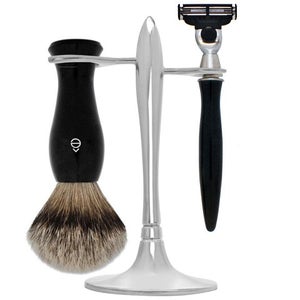 eShave T Stand Shaving Set Black