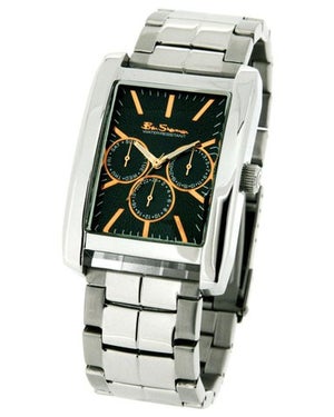 Ben Sherman Ben Sherman Rectangular Multi Dial Chunky Link Watch