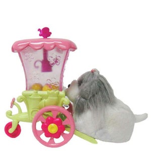 Zhu Zhu Pets Puppies - Push Along Flower Cart