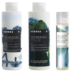 KORRES Cedar & Fig Shower Gel Duo