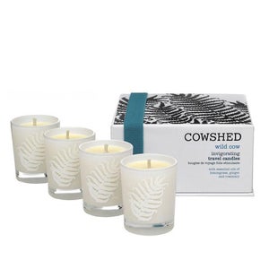 Cowshed Wild Cow Invigorating Travel Candles 4 x 38g