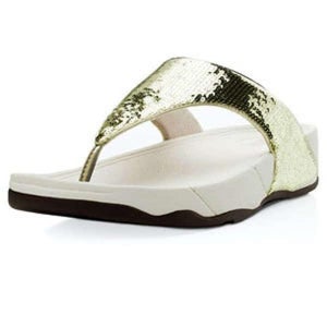 FitFlop Women's Electra Flip Flops - Gold