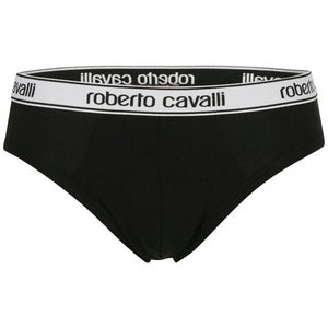 Roberto Cavalli Men's Monochrome Brief - Black 