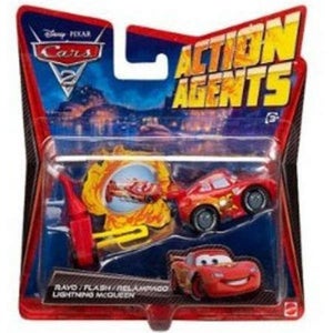 Cars 2: Action Agents Vehicle & Launcher Lightning McQueen