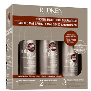 REDKEN INTRAFORCE HAIR THICKENING KIT - COLOURED HAIR (3 PRODUCTS)