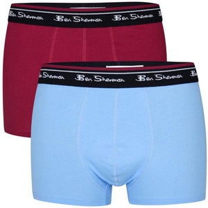 Ben Sherman Men's 2-Pack Boxer Shorts - Red/Blue