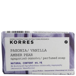 KORRES Peonia, Vanilla, Amber And Pear Soap 125g