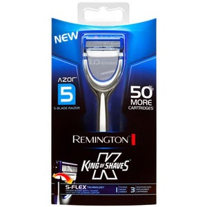 Remington King of Shaves Razor 5 Blade with 15 Replacement Cartridges
