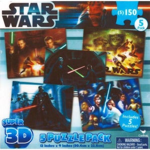 Star Wars Super 3D 5 Assorted Puzzles