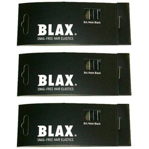 Blax Snag-Free 4mm Mini Braid Elastics - Black Trio