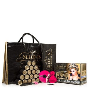 Sleep In Rollers Black and Gold Gift Set