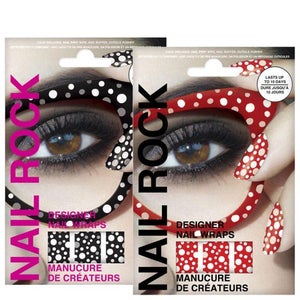 Rock Cosmetics Nail Rock Nail Wrap Duo- Seeing Spots Red and Black