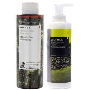 KORRES Mint Tea Body Milk and Shower Gel Duo