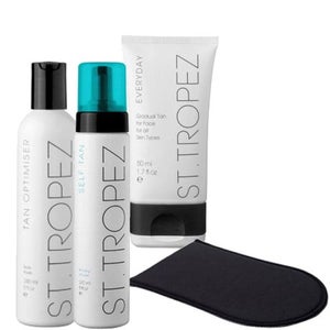 St. Tropez Face and Body Self Tanning Kit - Light/ Medium  (4 Products)