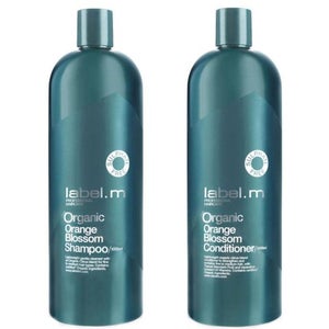 label.m Organic Orange Blossom Shampoo & Conditioner 1000ml Duo