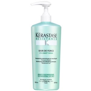 Kérastase Resistance Bain De Force Topseal (1000ml) with Pump