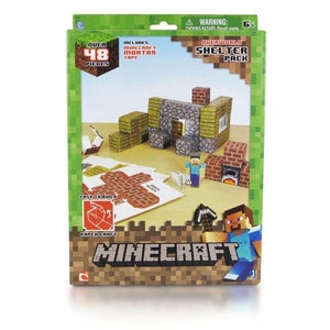 Minecraft Papercraft Over 48 Piece Set - Shelter Pack