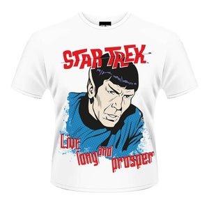 Star Trek Men's T-Shirt- Live Long And Prosper