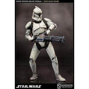 Sideshow Collectibles Clone Trooper Deluxe: Veteran 12.5 Inch Statue