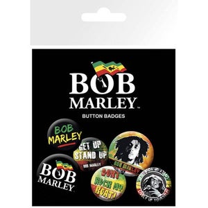 Bob Marley Logos - Badge Pack