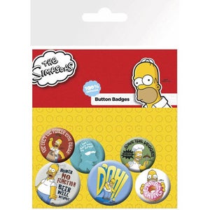 The Simpsons Family Faces - Badge Pack