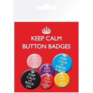 Keep Calm & Carry On - Badge Pack