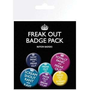 Now Panic And Freak Out - Badge Pack