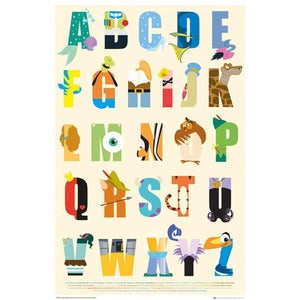 Disney Alphabet - Maxi Poster - 61 x 91.5cm