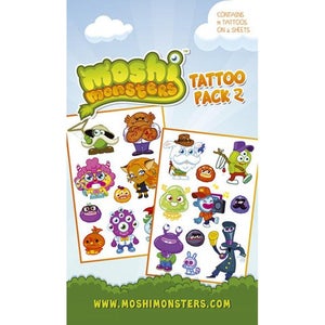 Moshi Monsters Characters - Tattoo Pack