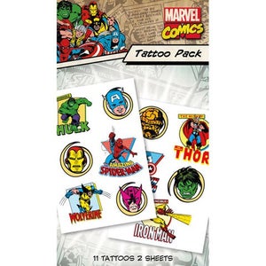 Marvel Characters - Tattoo Pack