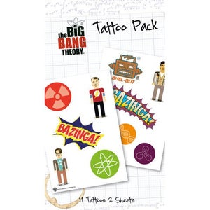 The Big Bang Theory Bazinga - Tattoo Pack