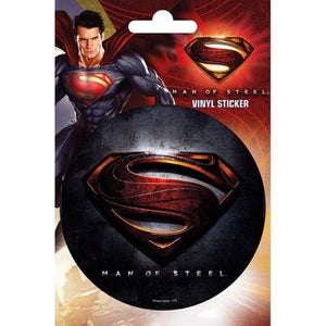 Superman Man of Steel Logo - Vinyl Sticker - 10 x 15cm