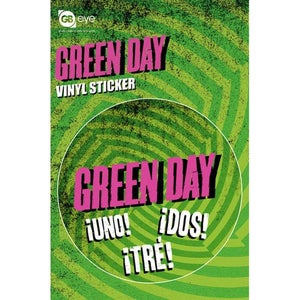 Green Day Logo - Vinyl Sticker - 10 x 15cm