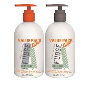 Fudge Daily Mint Shampoo and Conditioner Duo (500ml)