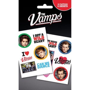 The Vamps Mix Tattoo Pack 10 x 17cm