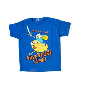 Adventure Time Kids' T-Shirt - Jake And Finn - Blue
