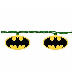 Batman Bat Signal 10 Light Christmas Tree Set