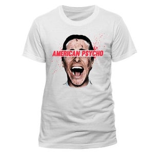 American Psycho Men's T-Shirt - Face - White