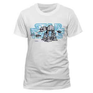 Star Wars Men's T-Shirt - Logo Steel Walker