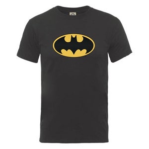 DC Comics Men's T-Shirt Batman Logo - Charcoal