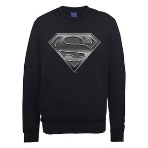 DC Comics Sweatshirt Superman Plate Logo - Black