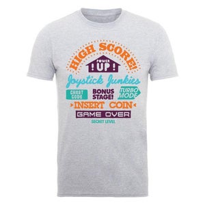 Joystick Junkies Men's T-Shirt High Score - Heather Grey