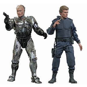 Hot Toys Robocop Battle Damaged Version and Alex Murphy 1:6 Scale Figure Set