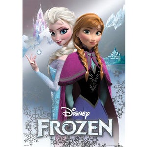 Disney Frozen Anna and Elsa - Metallic Poster - 47 x 67cm