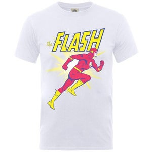 DC Comics Men's Flash Running T-Shirt - White 