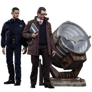 Hot Toys DC Comics Batman John Blake and Jim Gordon with Bat Signal 1:6 Scale Set