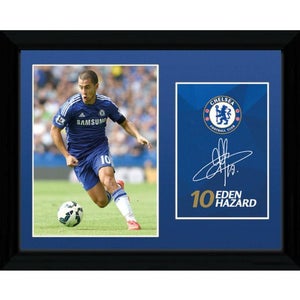 Chelsea Hazard 14/15 - 16x12 Framed Photographic