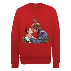 Star Wars Christmas Mistletoe Kiss Sweatshirt - Red